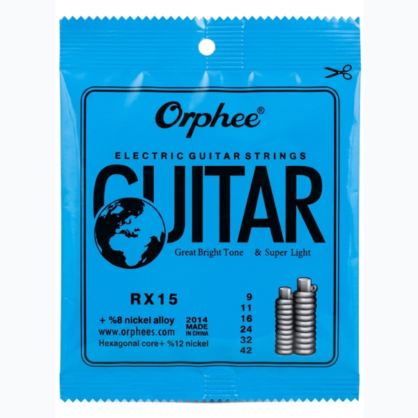 Cuerdas de guitarra eléctrica Orphee RX15